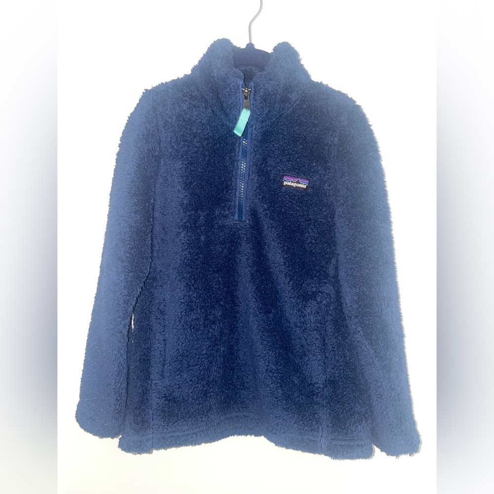 Patagonia Kids Los Gatos 1/4 Zip fuzzy pullover